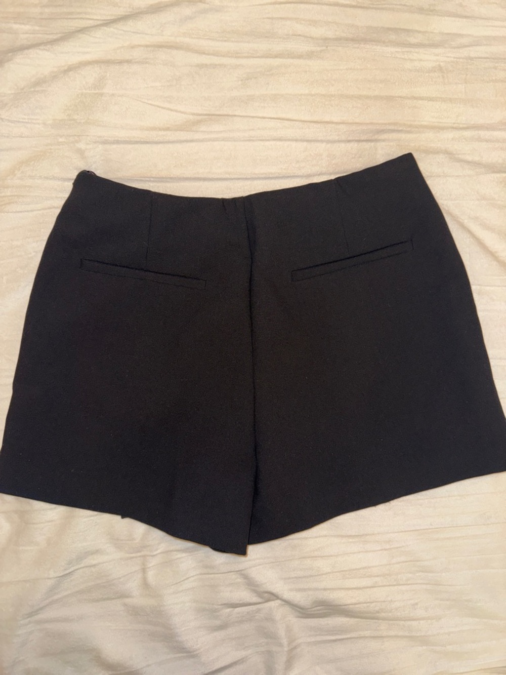 Zara Black Wrap-Front Skort- Size M - Picture 4 of 4